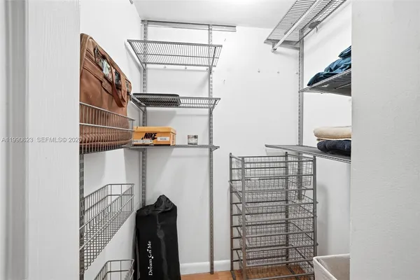 a view of walk in closet