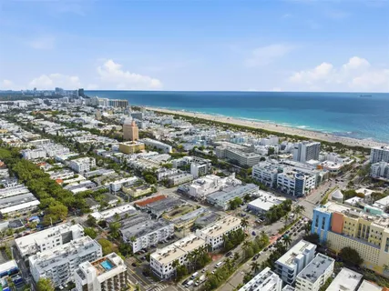 an aerial view of city