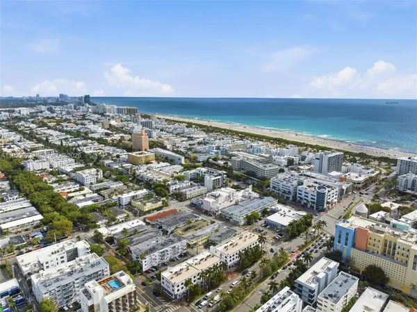 an aerial view of city