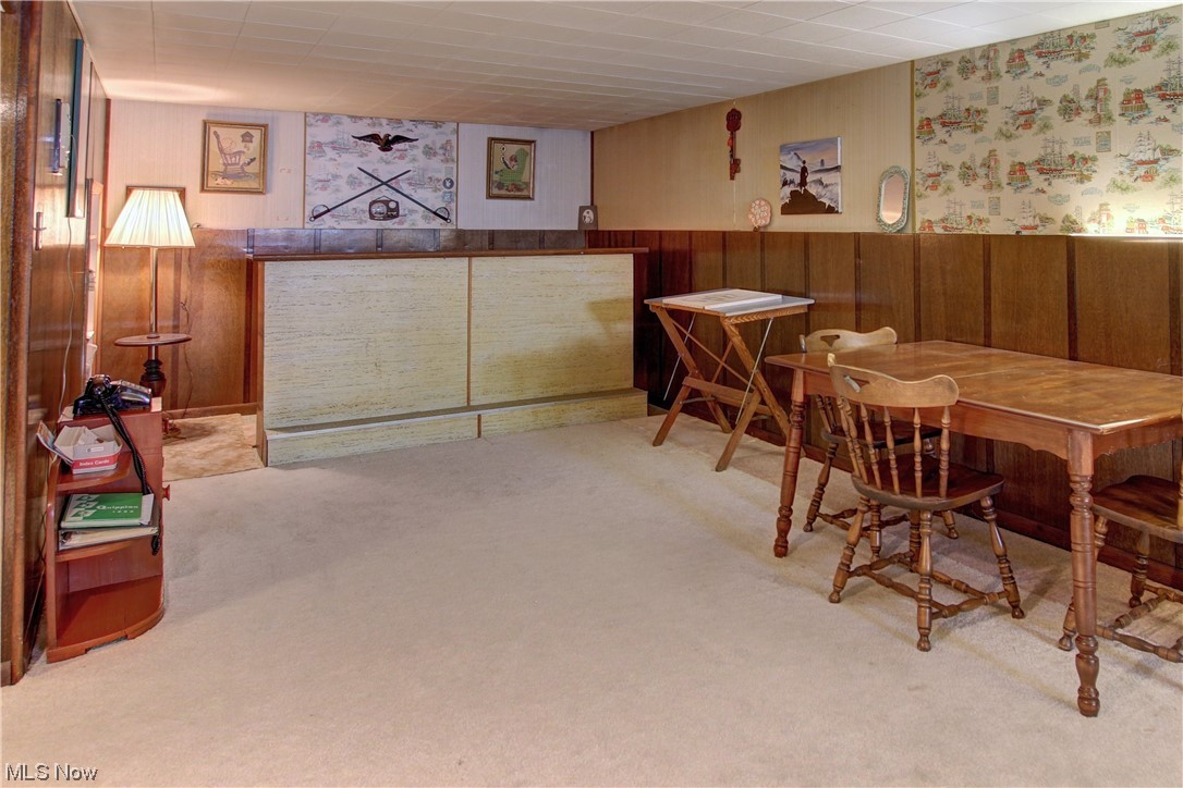 3711 Ruth Drive Brunswick, OH 44212 - Photo 21 of 35 Dining space featuring bar and light carpet