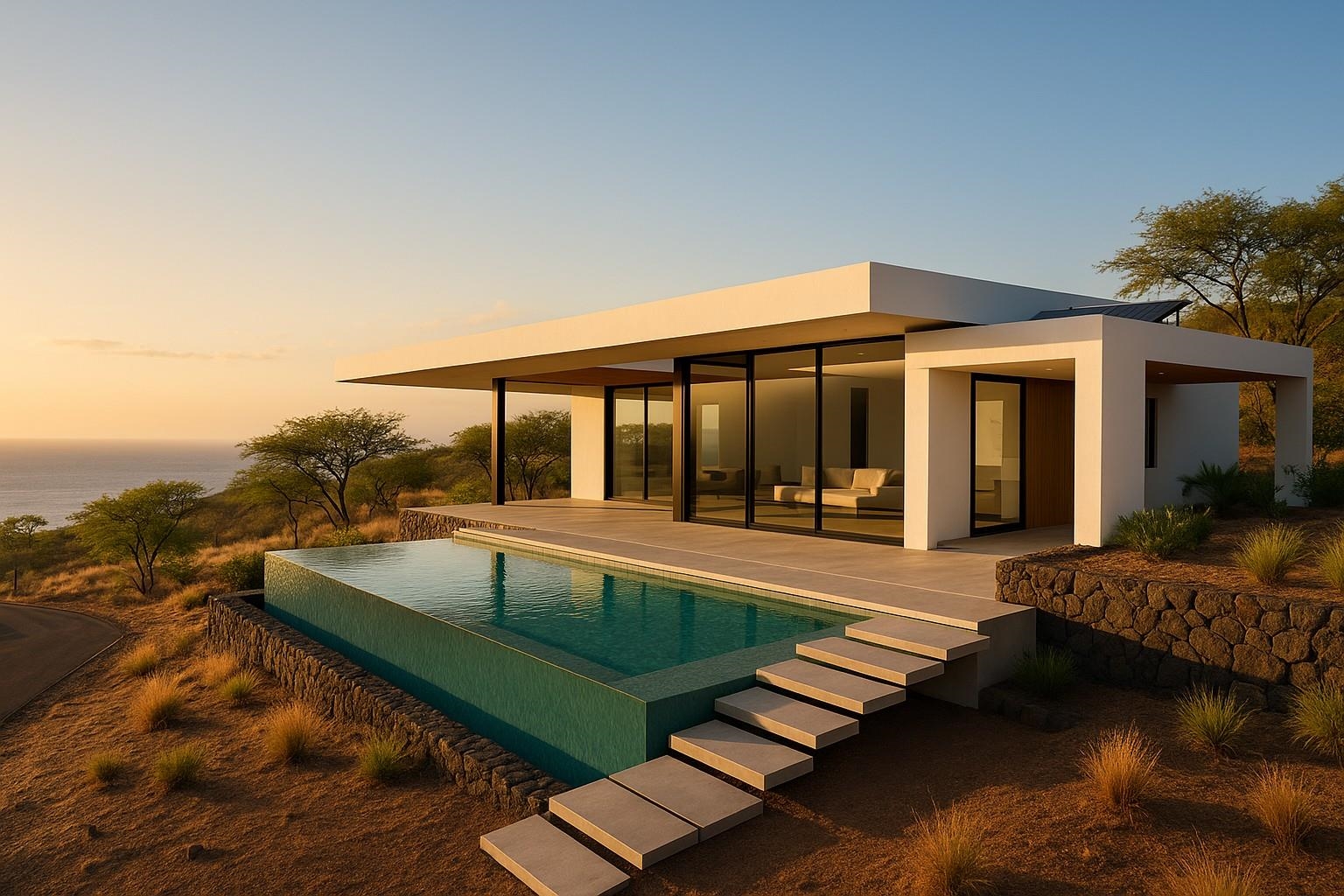 Makaiki Road, Unit 256 Kaunakakai, HI 96748 - Photo 1 of 7 a view of a house with pool and chairs