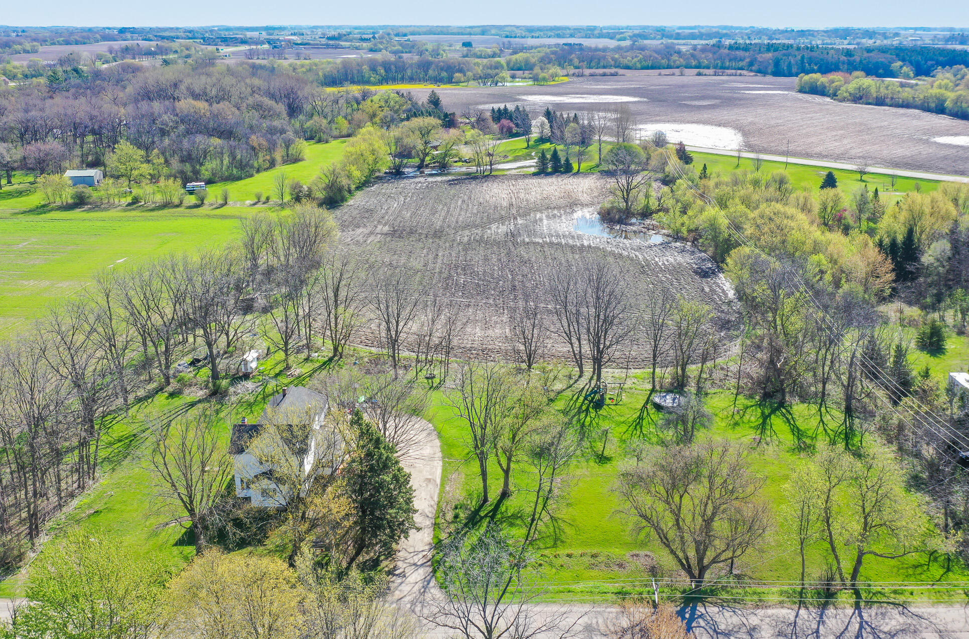N5364 Cobb Road Lafayette, WI 53121 - Photo 37 of 38 Aerial View