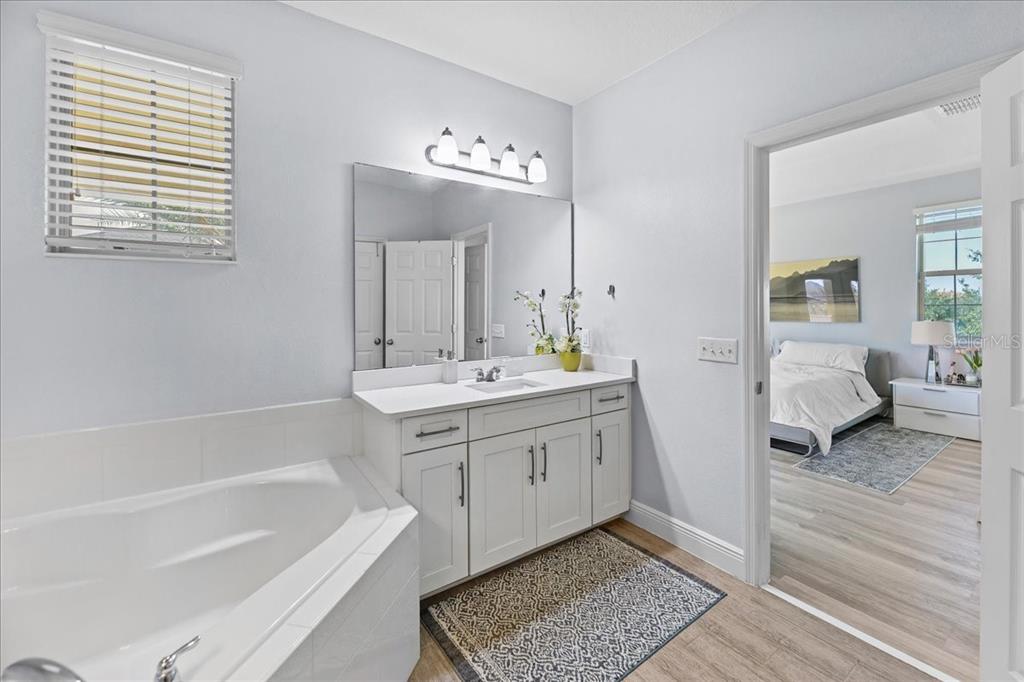 8746 Crescendo Avenue Windermere, FL 34786 - Photo 22 of 56 a spacious bathroom with a tub sink and a mirror