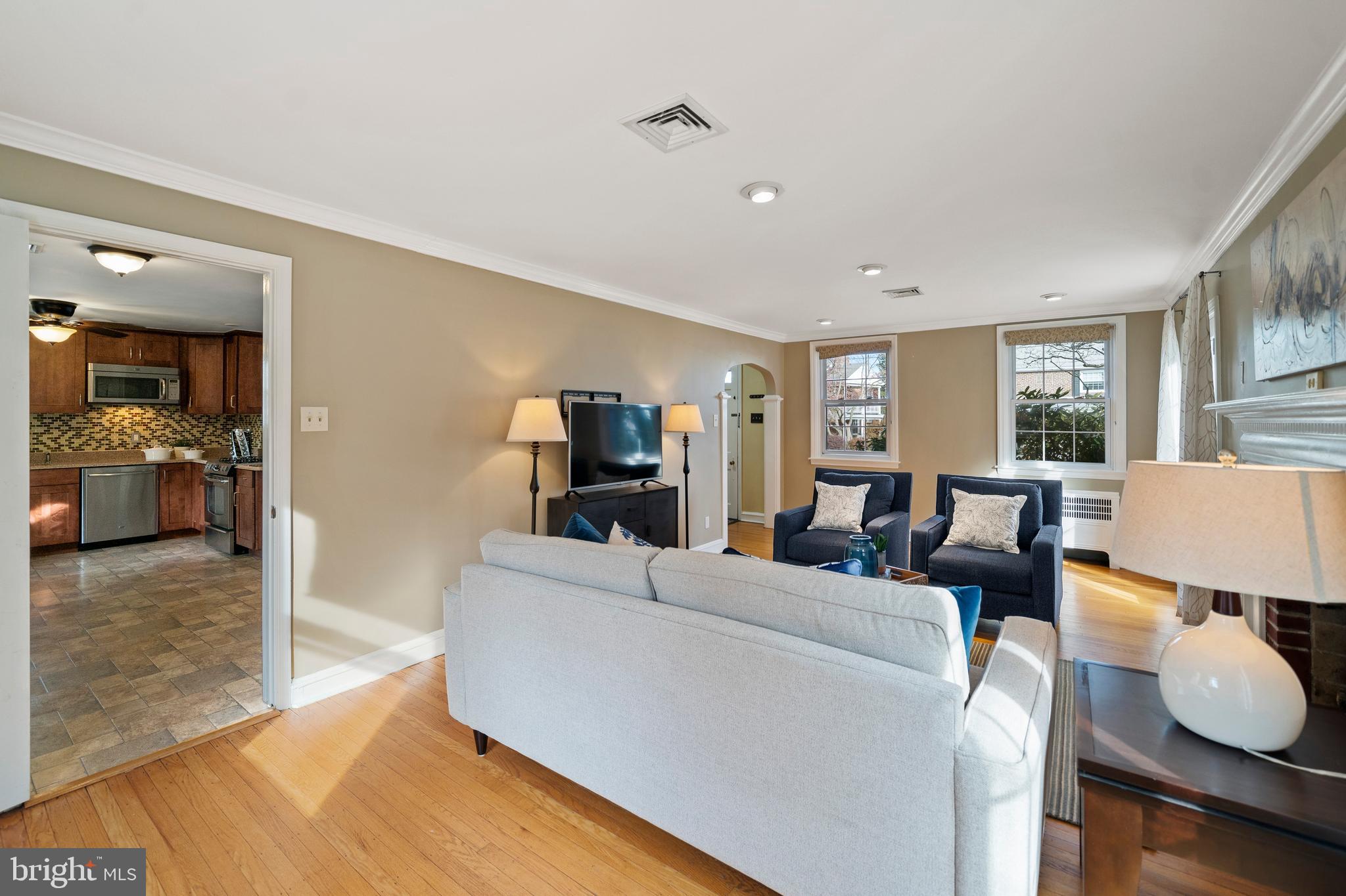302 Shelbourne Road Havertown, PA 19083 - Photo 18 of 45 a living room with furniture and a wooden floor