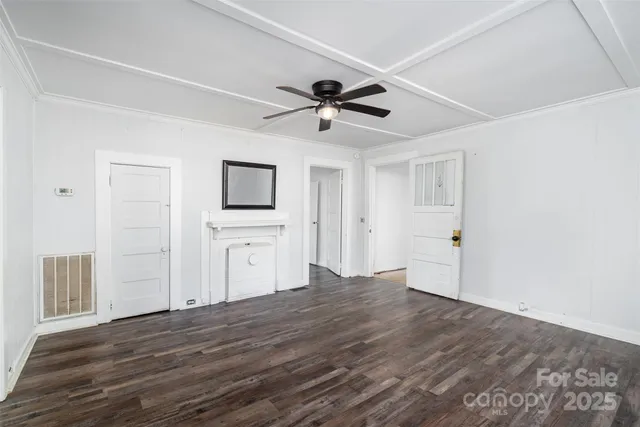 a view of a livingroom with a flat screen tv
