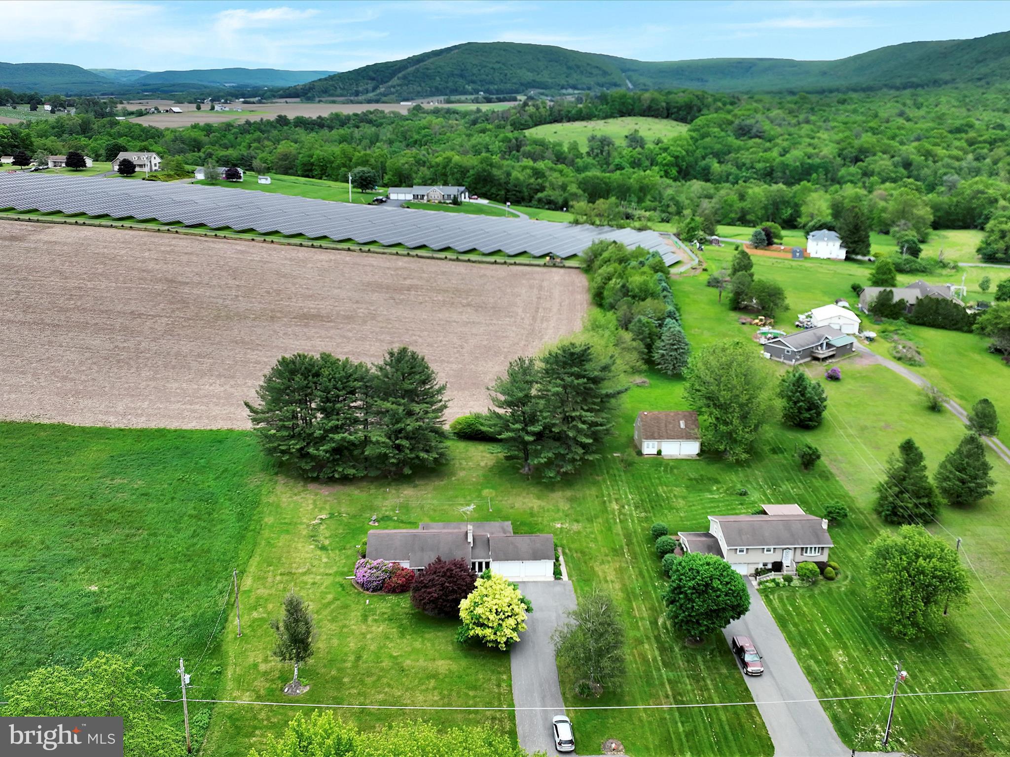 858 Hill Road Ashland, PA 17921 - Photo 35 of 41 an aerial view of a house with yard and lake view