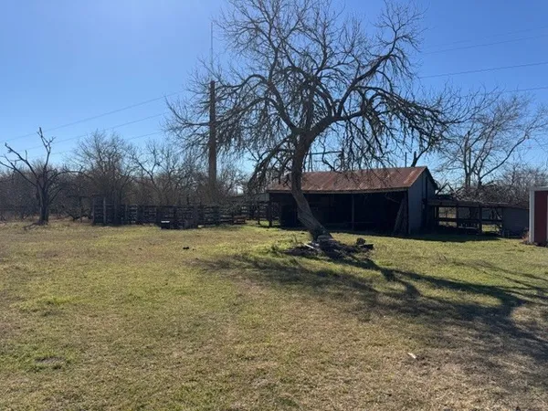 a backyard of a house