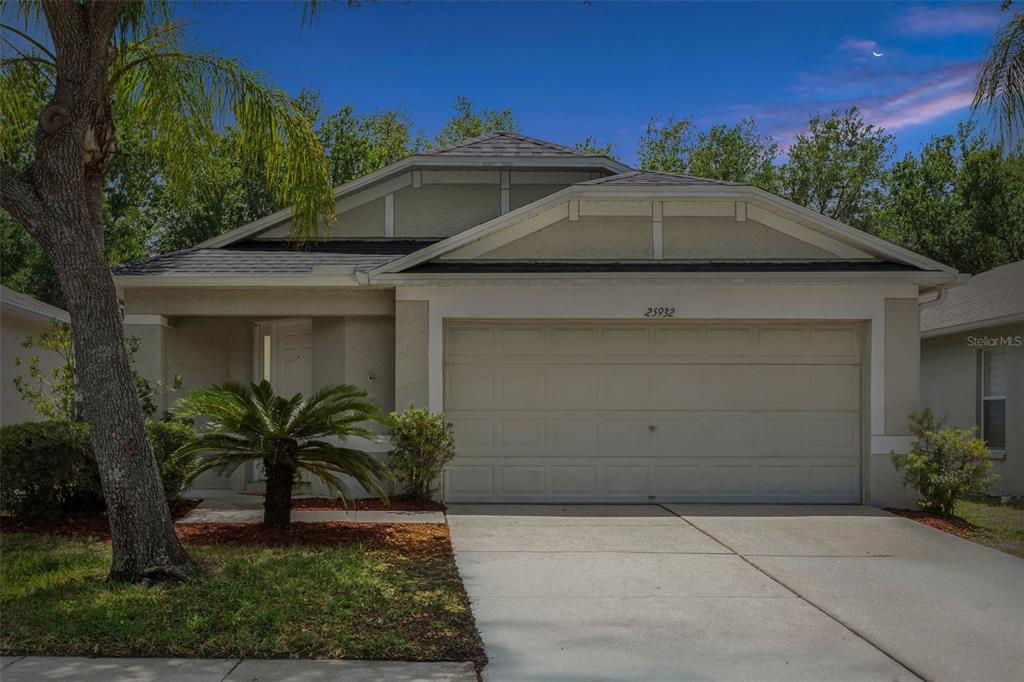 25932 Terrawood Loop Land O Lakes, FL 34639 - Photo 1 of 28 a front view of a house with garden