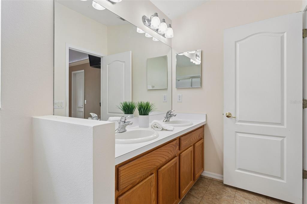 25932 Terrawood Loop Land O Lakes, FL 34639 - Photo 21 of 28 a bathroom with a sink vanity and mirror