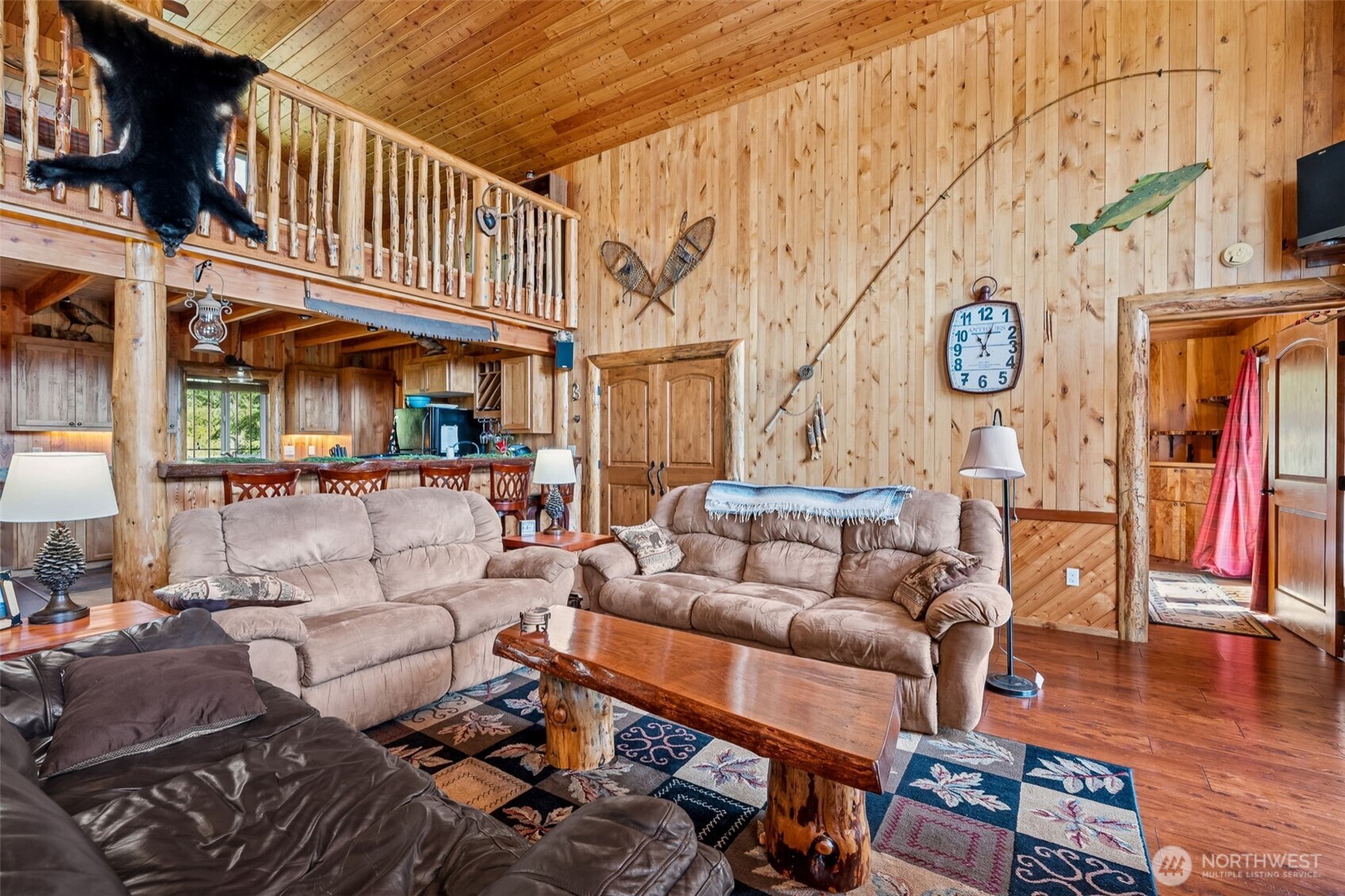 0 Boyd Road Randle, WA 98377 - Photo 6 of 39 a living room with furniture a clock and a rug