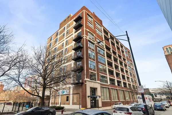 a front view of a building