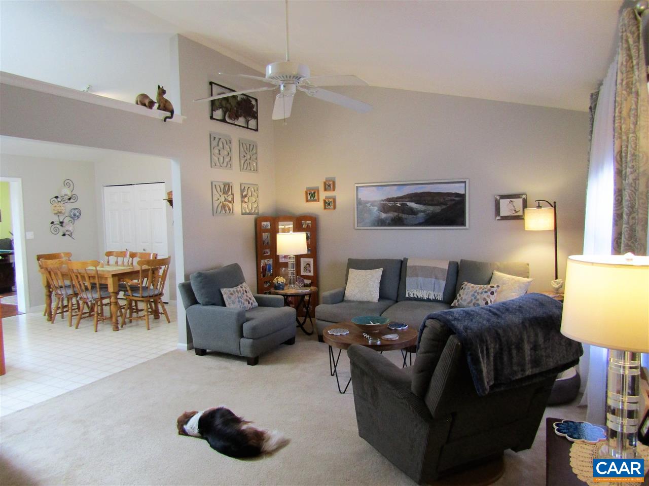 44 Amethyst Road Palmyra, VA 22963 - Photo 2 of 23 a living room with furniture and a chandelier
