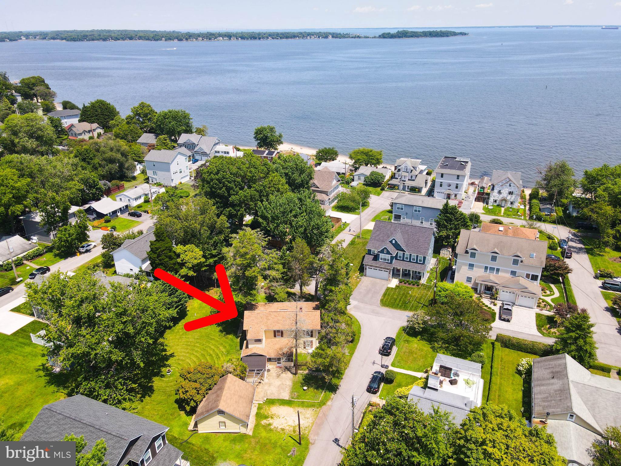 1428 Winnie Place Edgewater, MD 21037 - Photo 2 of 77 Aerial view of home and South River