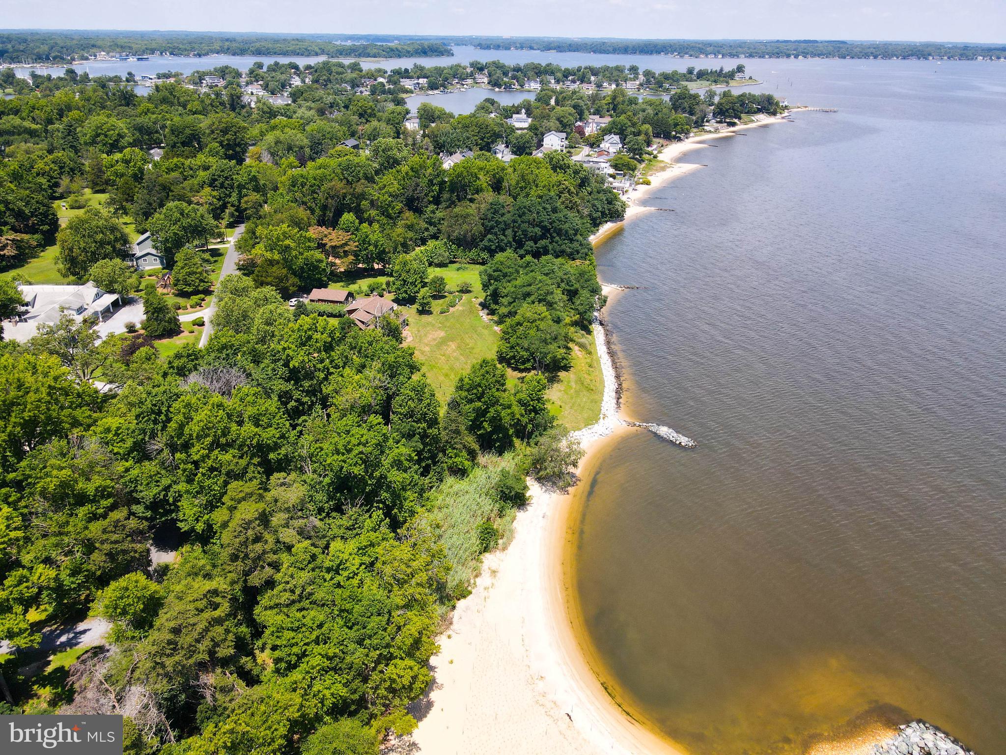 1428 Winnie Place Edgewater, MD 21037 - Photo 59 of 77 Aerial view of private neighborhood beach