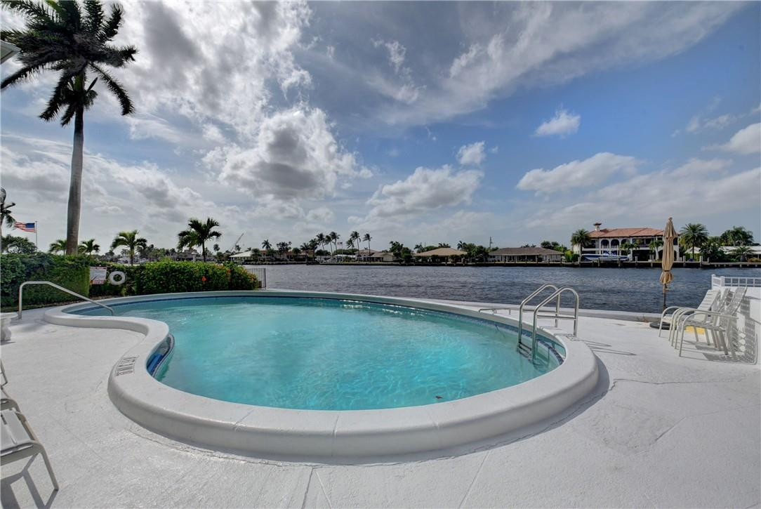 801 North Riverside Drive, Unit 3C Pompano Beach, FL 33062 - Photo 34 of 34 POOL DIRECTLY ON THE INTRACOASTAL