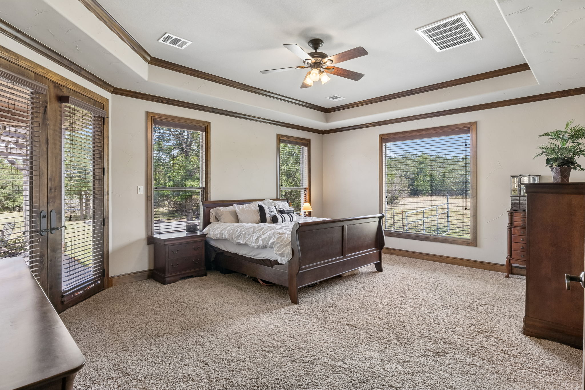438 Patricia Road Georgetown, TX 78628 - Photo 15 of 36 Room for king-sized furniture, w/ French doors to patio, plus a reading or hobby space.