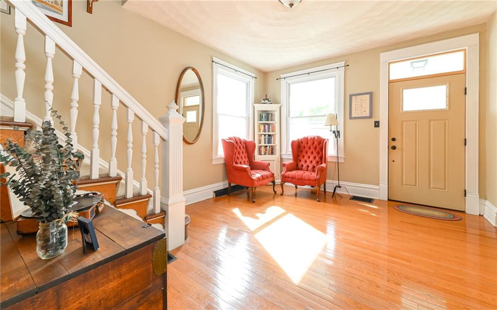 516 Pittsburgh Street Mars, PA 16046 - Photo 5 of 21 a living room with furniture and a wooden floor