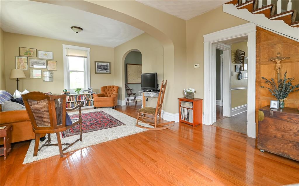 516 Pittsburgh Street Mars, PA 16046 - Photo 7 of 21 a living room with furniture and a wooden floor