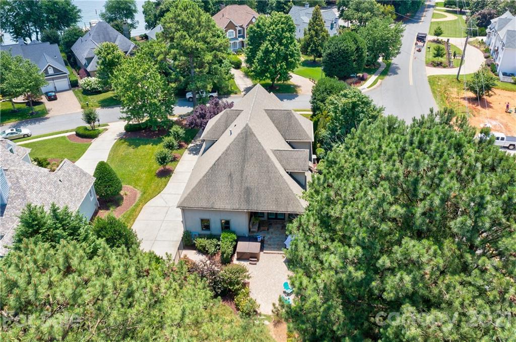 17405 Sail View Drive Cornelius, NC 28031 - Photo 36 of 43 an aerial view of a house with yard swimming pool and outdoor seating