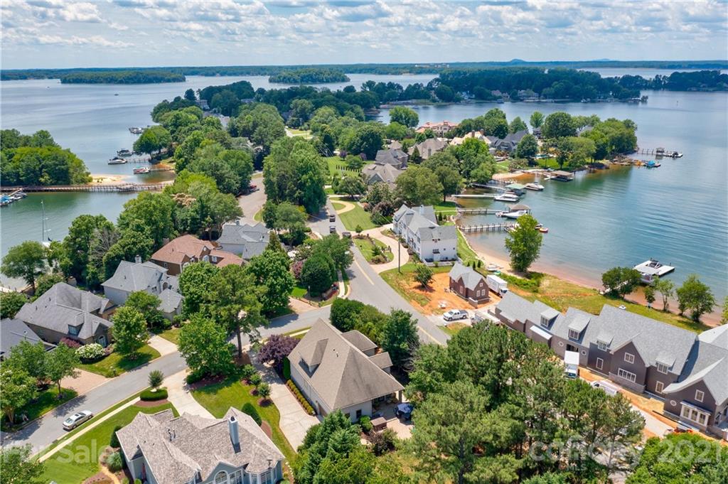 17405 Sail View Drive Cornelius, NC 28031 - Photo 40 of 43 an aerial view of a house with a lake view