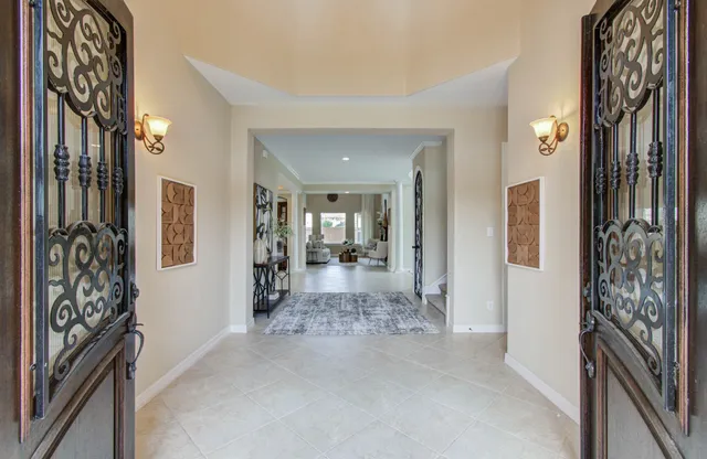 a view of a hallway with interior of the house