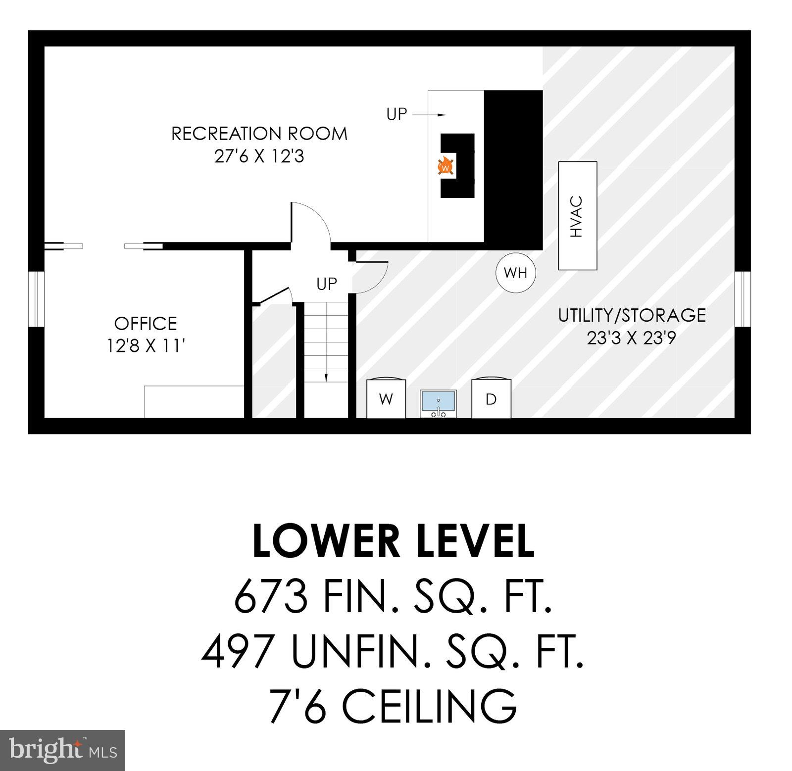 12008 Whip Road Reston, VA 20191 - Photo 48 of 48 Lower-Level Floor Plan 12008 Whip Rd