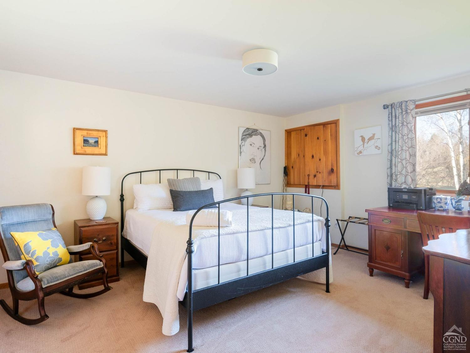 266 Siam Road Windham, NY 12496 - Photo 12 of 52 a bedroom with a bed chair and window