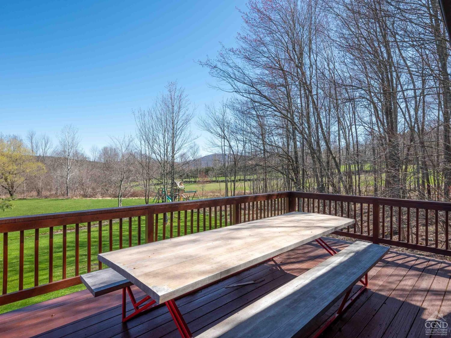 266 Siam Road Windham, NY 12496 - Photo 33 of 52 a view of a wooden deck with furniture