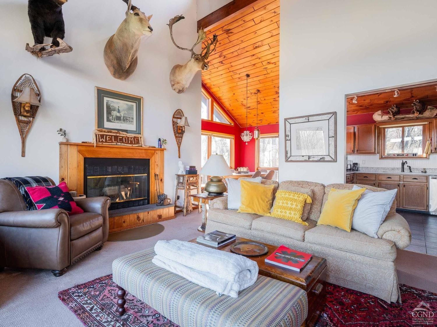266 Siam Road Windham, NY 12496 - Photo 5 of 52 a living room with furniture fireplace and a window