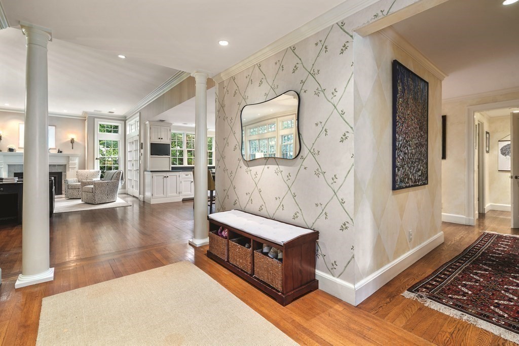 131 Oliver Road Newton, MA 02468 - Photo 16 of 41 a living room with furniture and a wooden floor