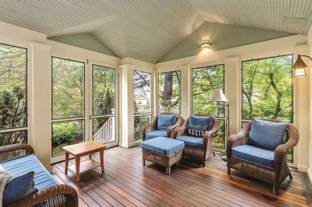 131 Oliver Road Newton, MA 02468 - Photo 19 of 41 a living room with furniture and a wooden floor