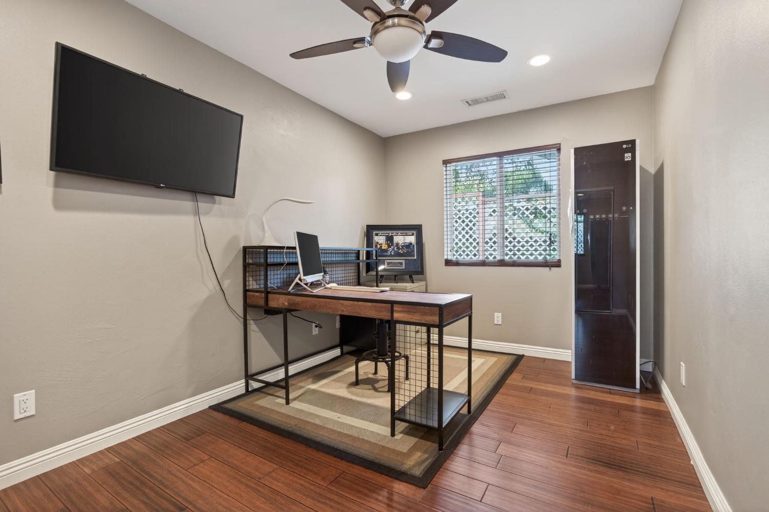98 Mountain View Street Oak View, CA 93022 - Photo 16 of 42 a view of a workspace with furniture and a window
