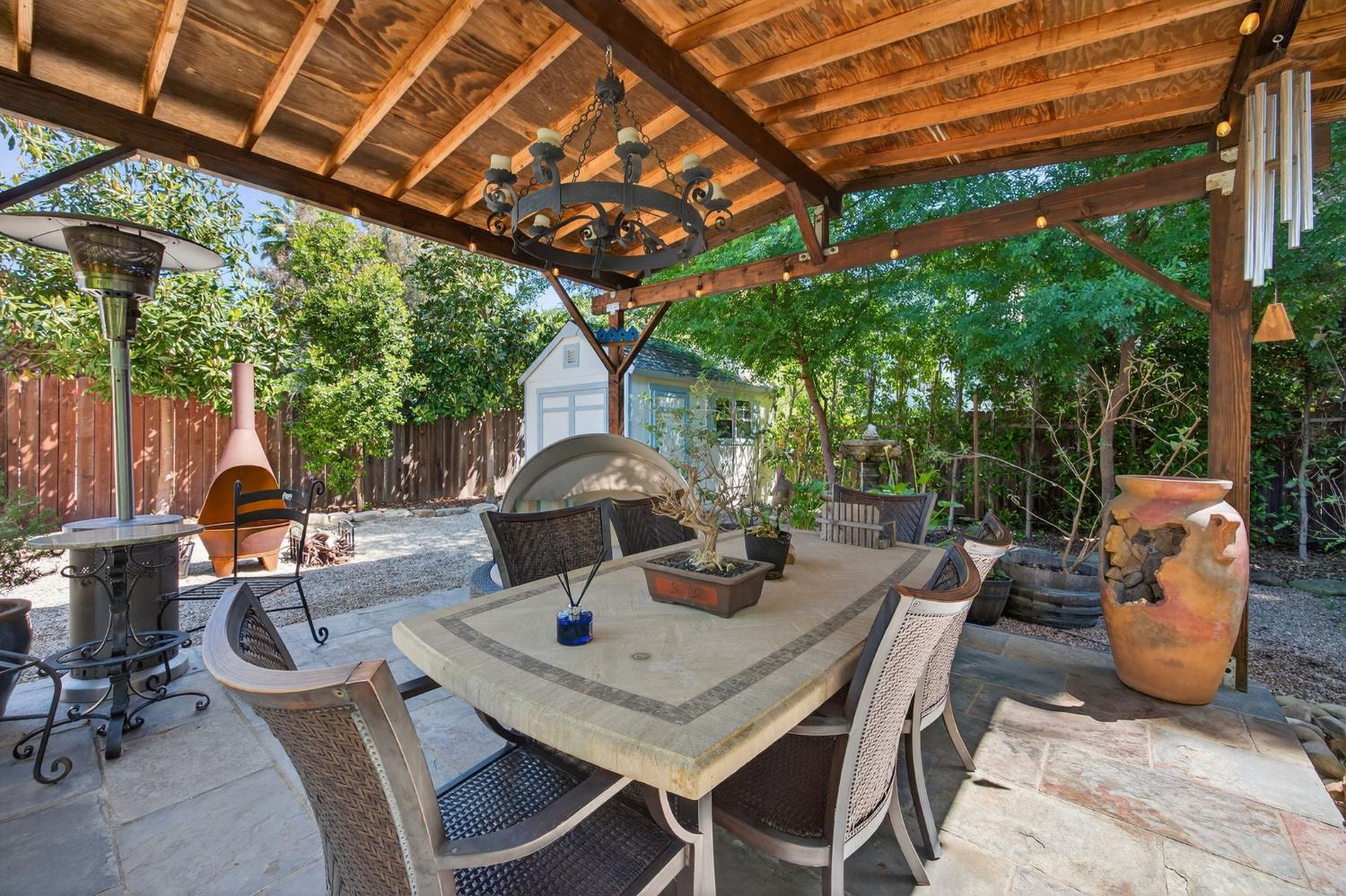 98 Mountain View Street Oak View, CA 93022 - Photo 31 of 42 a view of a patio with a table and chairs