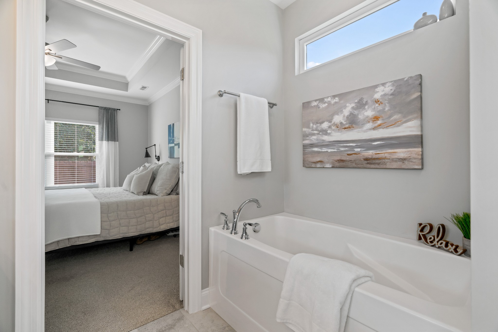 623 Gallant Way Murfreesboro, TN 37129 - Photo 31 of 48 a en suite spacious bathroom with a tub and mirror