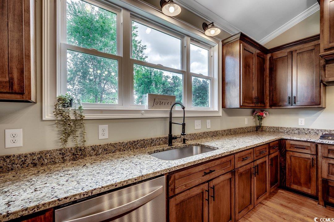 3555 Marsden Road Aynor, SC 29511 - Photo 14 of 39 Kitchen with dishwasher, ornamental molding, light