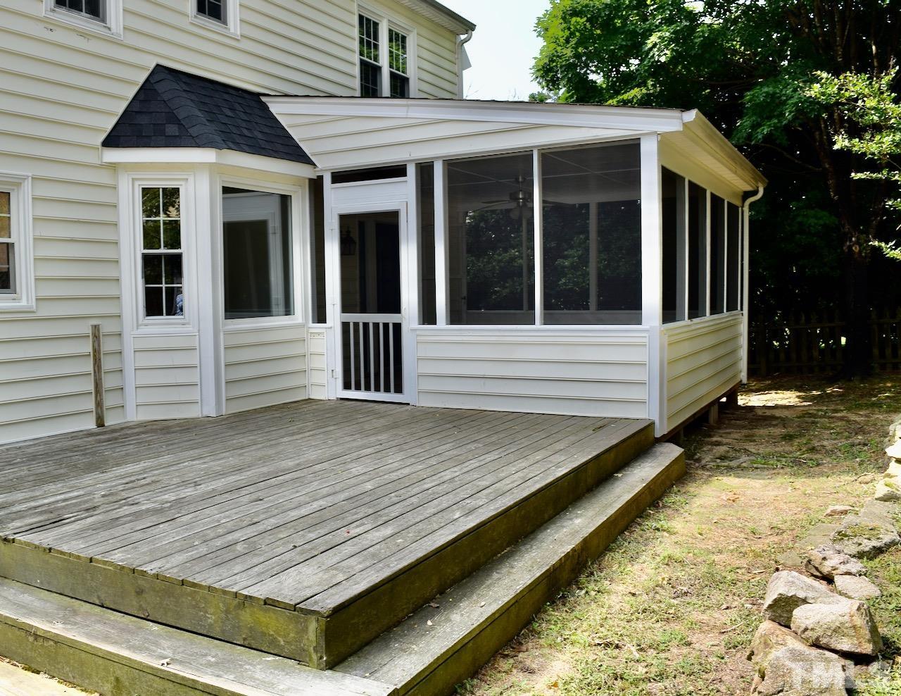 6233 Jones Farm Road Wake Forest, NC 27587 - Photo 20 of 23 Room for a huge grill and Adirondack chairs for company.
