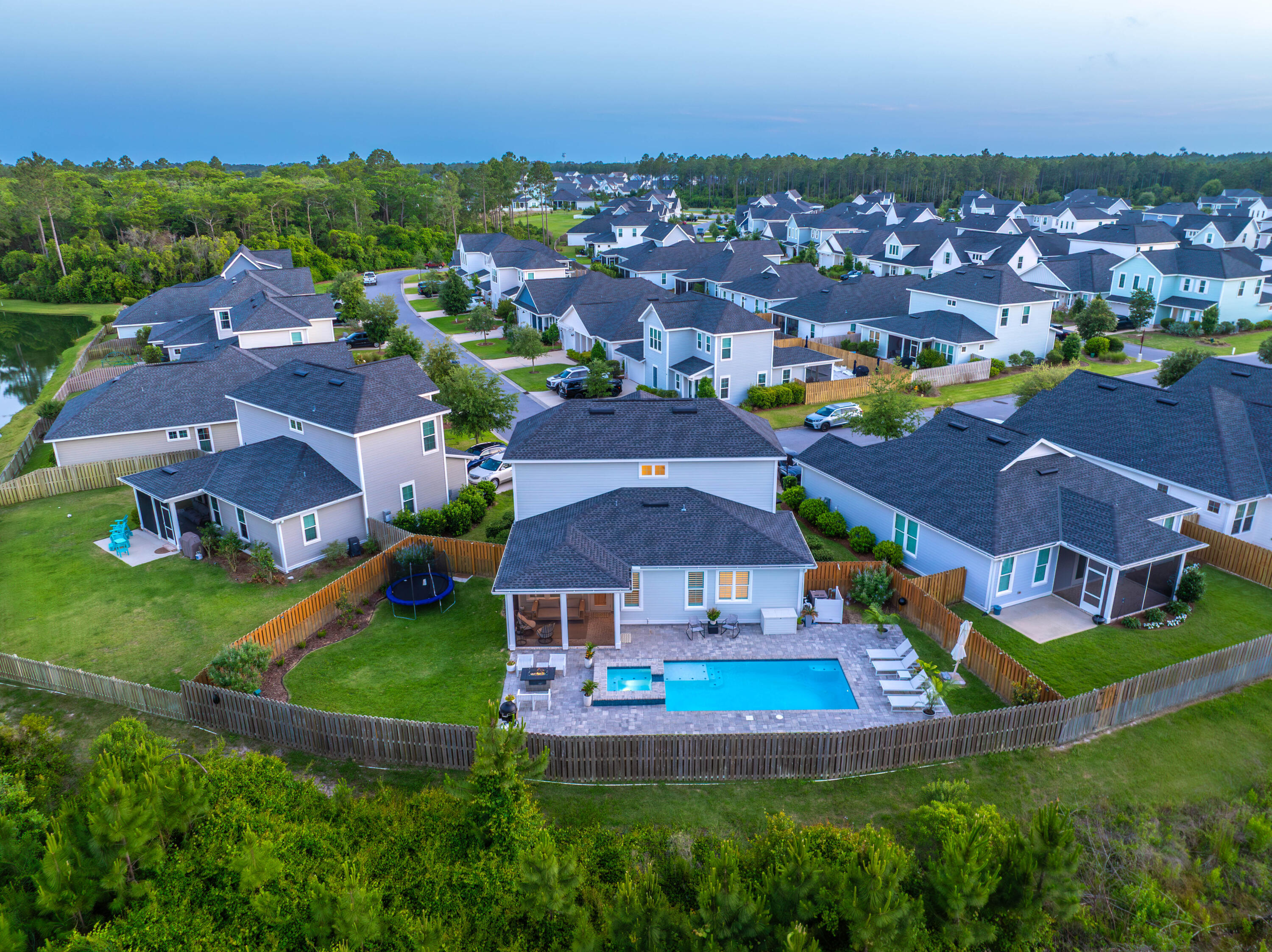 229 Windrow Way Inlet Beach Inlet Beach, FL 32461 - Photo 50 of 66 229 Windrow Aerial Twilight-4