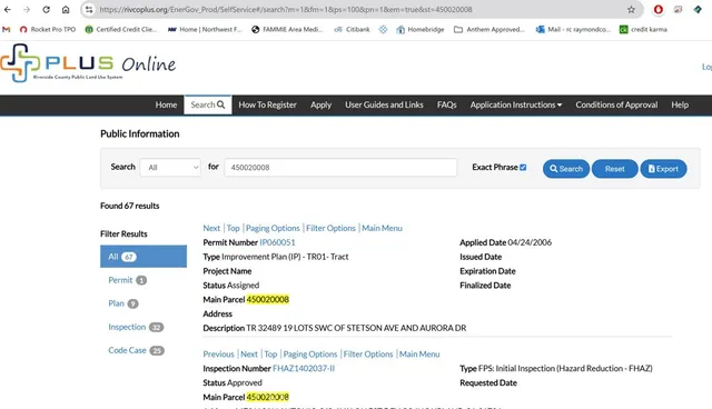 a view of a red gate