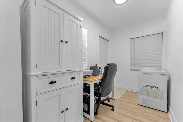 a view of storage and utility room