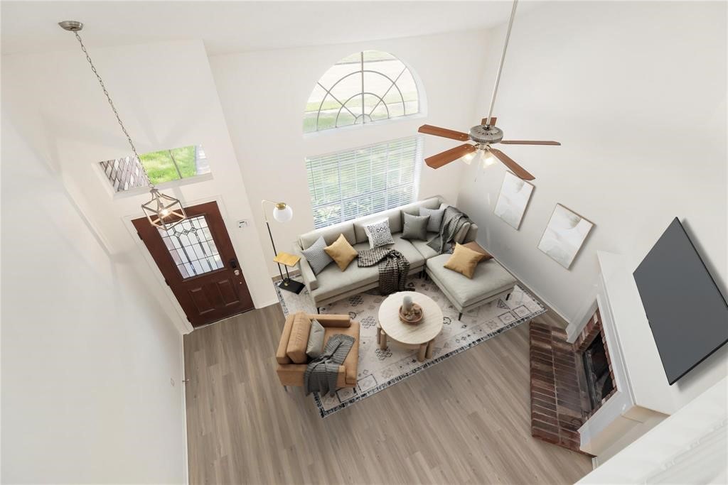 9410 Calwood Circle Spring, TX 77379 - Photo 30 of 34 a view of living room with furniture and a window