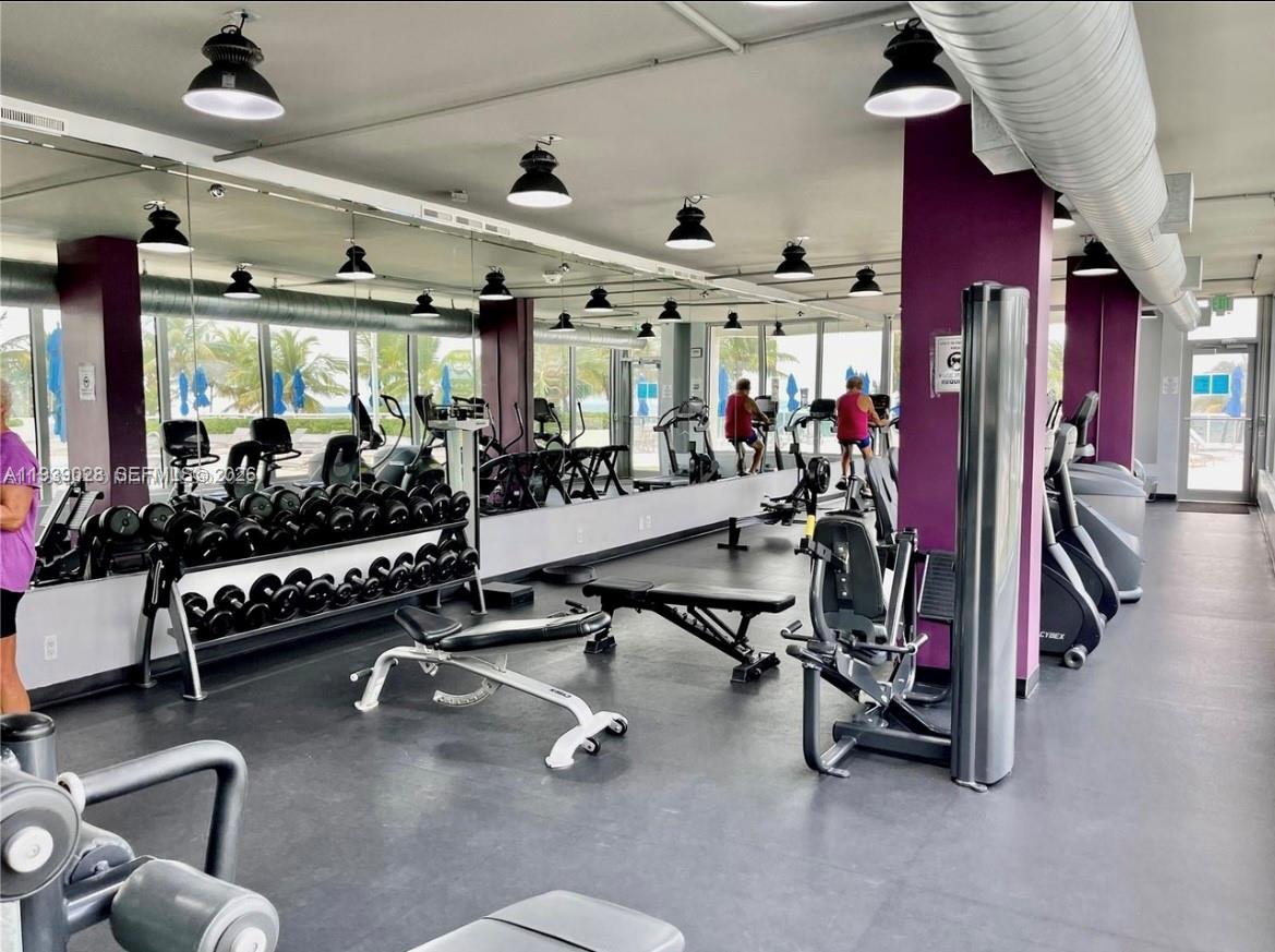 100 Lincoln Road, Unit 431 Miami Beach, FL 33139 - Photo 25 of 34 a view of a room with gym equipment
