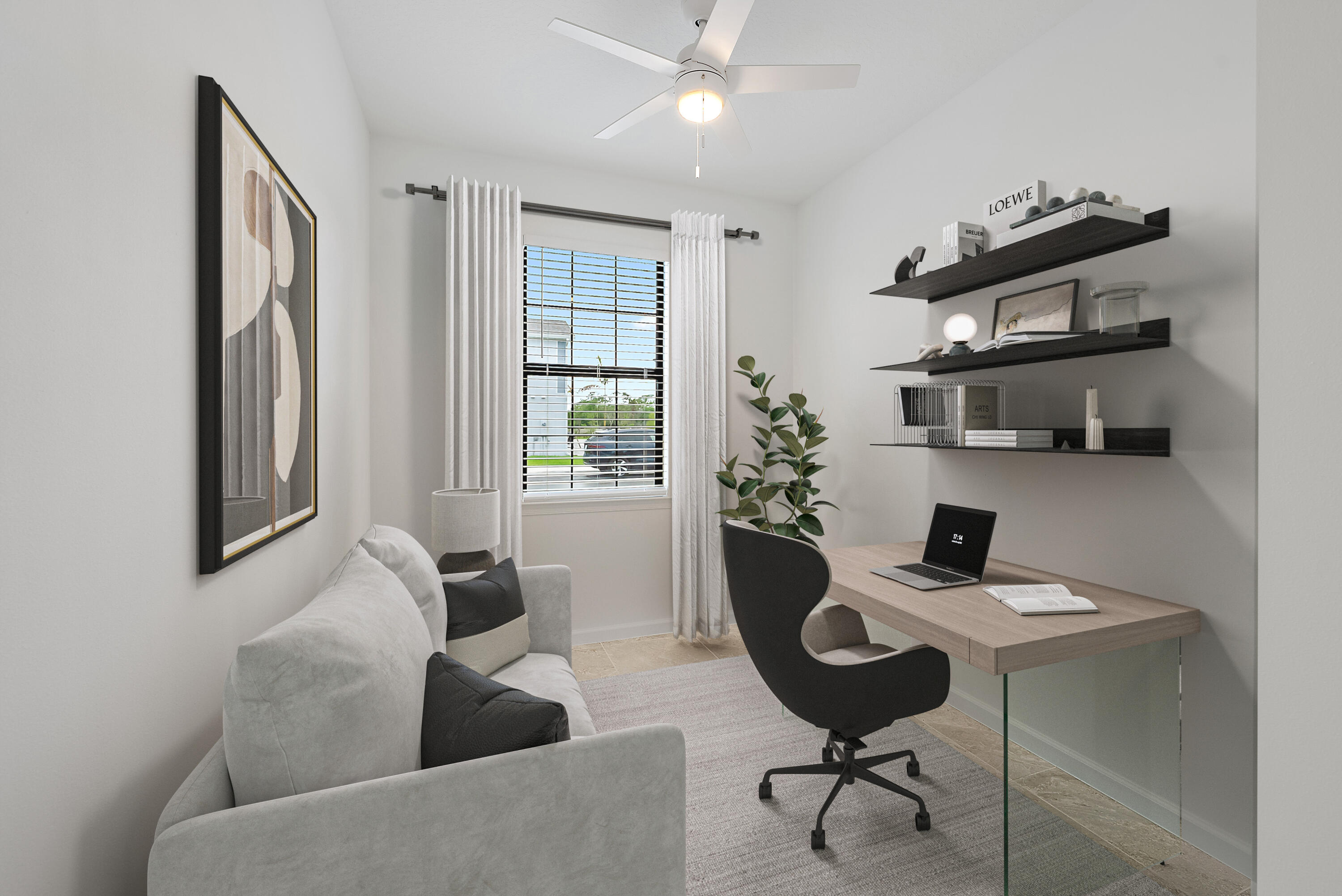 501 Southwest Sally Way Stuart, FL 34997 - Photo 25 of 55 a living room with furniture and a potted plant