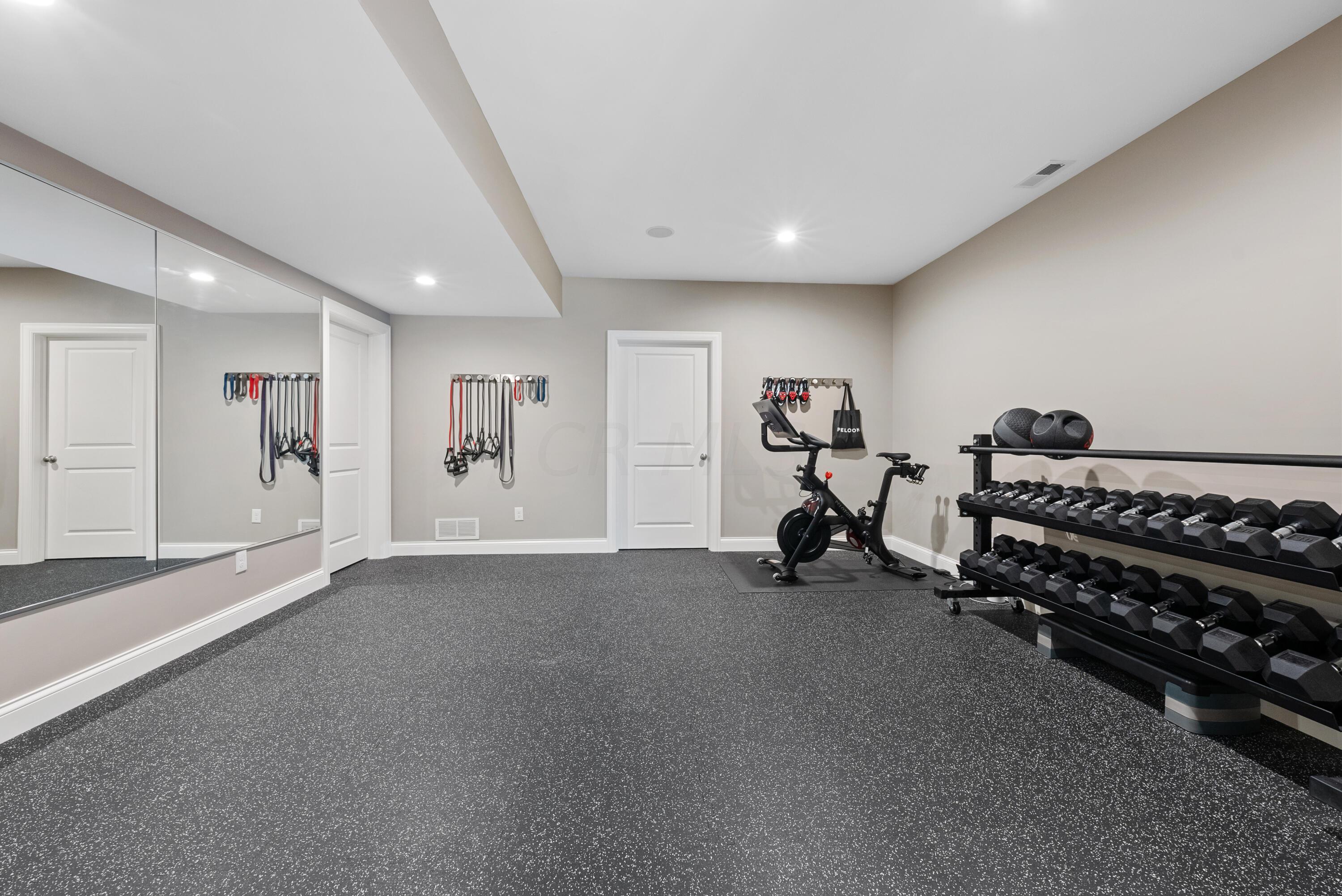 883 Elderberry Loop Delaware, OH 43015 - Photo 33 of 71 Finished Lower Level Gym