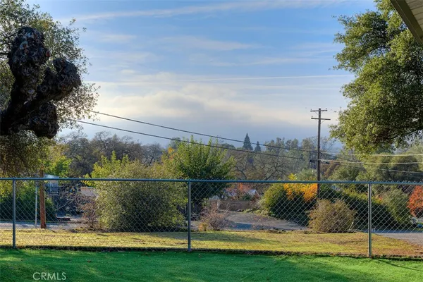 a view of a yard in front of house