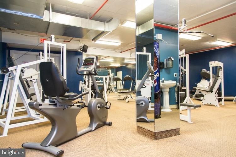 1324 Locust Street, Unit 317 Philadelphia, PA 19107 - Photo 12 of 12 a view of a room with gym equipment