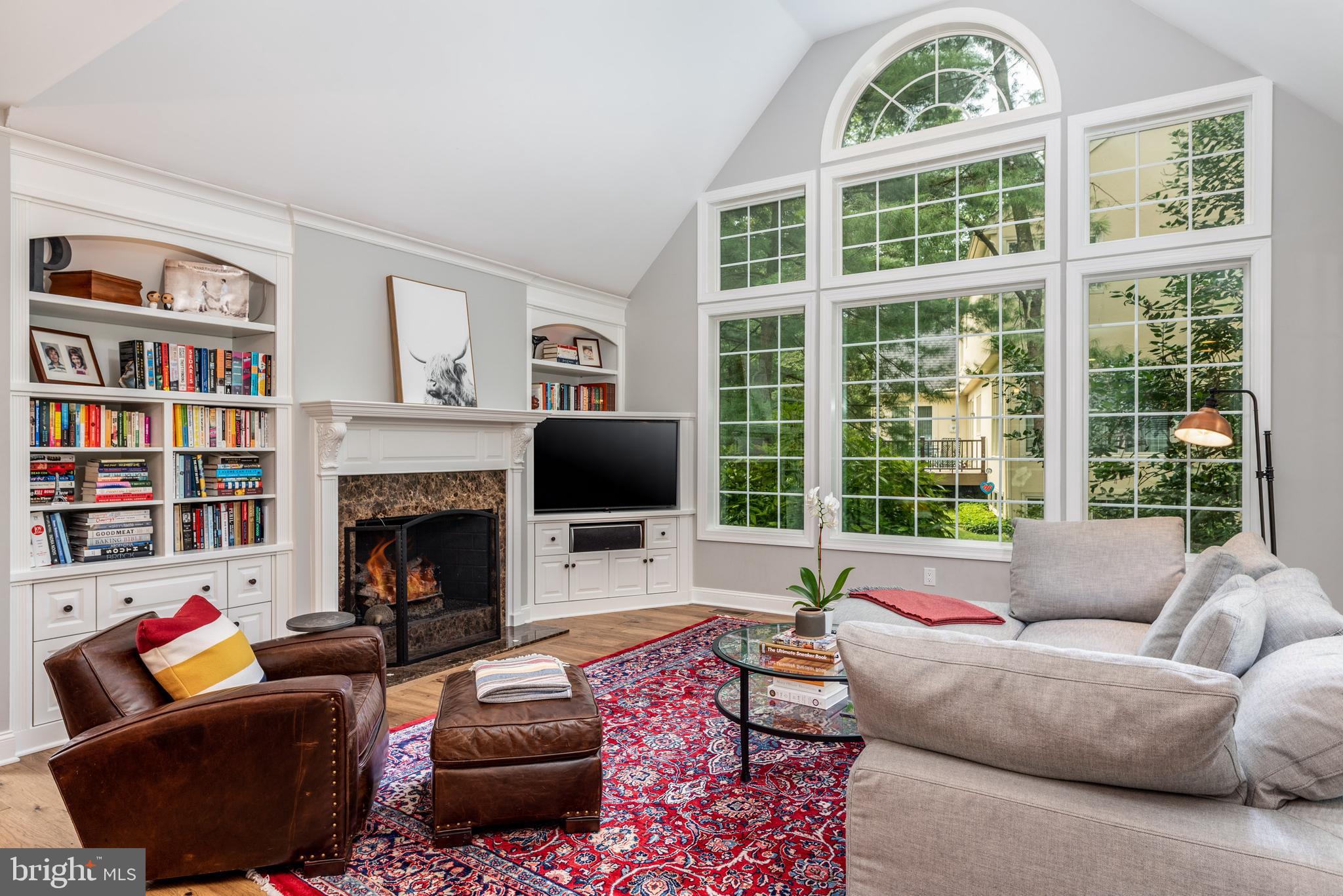 702 Turnbridge Road Wayne, PA 19087 - Photo 11 of 47 Family Room with Built-Ins & Gas Fireplace