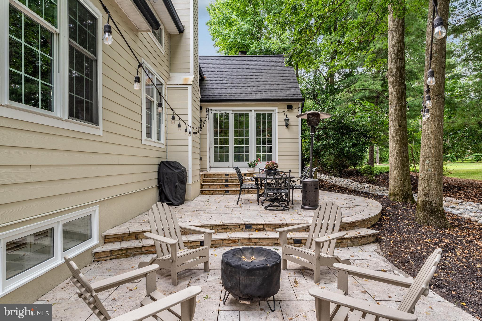 702 Turnbridge Road Wayne, PA 19087 - Photo 41 of 47 Travertine Rear Patio
