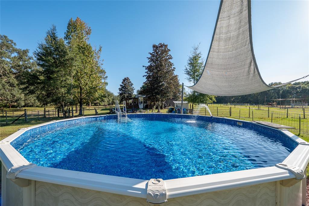 760 Southwest Barney Street High Springs, FL 32643 - Photo 40 of 57 a view of a swimming pool with an outdoor seating