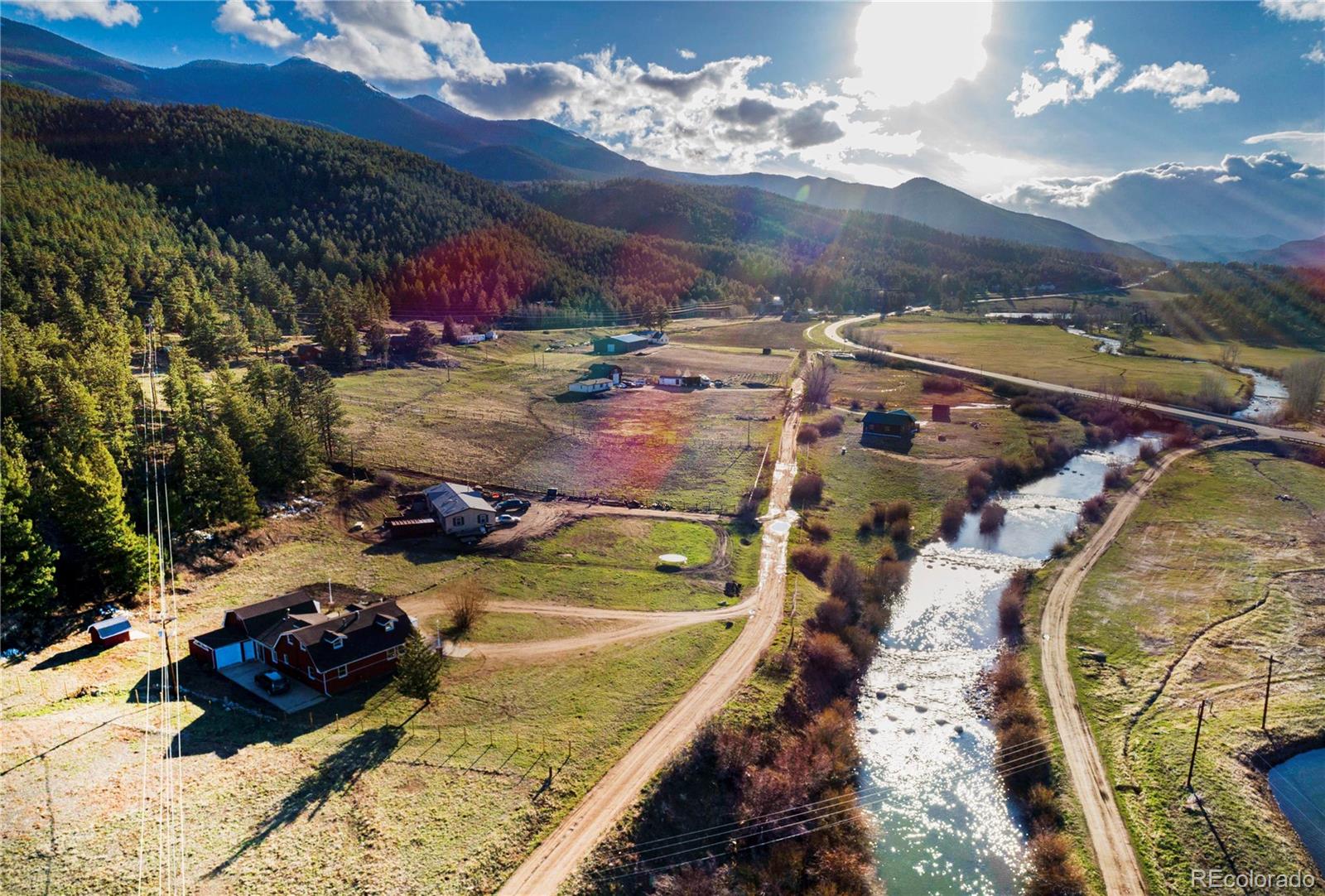 278 Jess-Mar Drive Shawnee, CO 80475 - Photo 9 of 40 an aerial view of a house with a ocean view