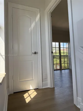 a view of a room with rack on the wall